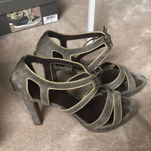 J. Crew Gibson suede lace-up platform sandals